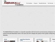 Tablet Screenshot of nebraskalandfoundation.org